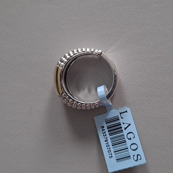 NWT Lagos High Bar Smooth Plate ring - Picture 3 of 16